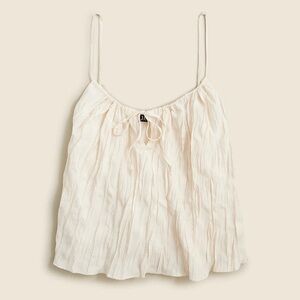 NWT J.Crew Crinkled White Tank Top